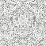 A-Street Prints Artemis Platinum Floral Damask Wallpaper | Wallpaper Twins A-Street Prints Artemis Platinum Floral Damask Wallpaper - SKU 4019-86444