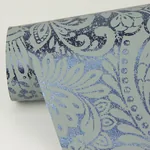 A-Street Prints Artemis Sapphire Floral Damask Wallpaper - SKU 4019-86442
