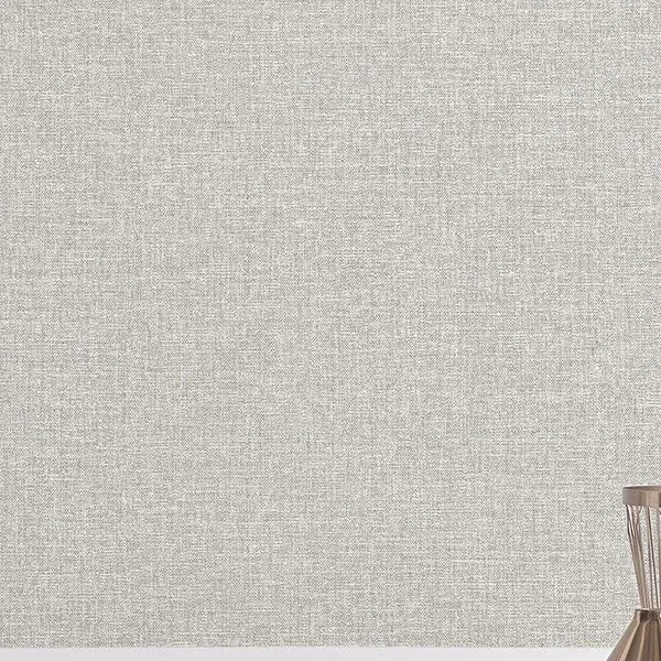 A-Street Prints Asa Grey Linen Texture Wallpaper - SKU 2889-25239