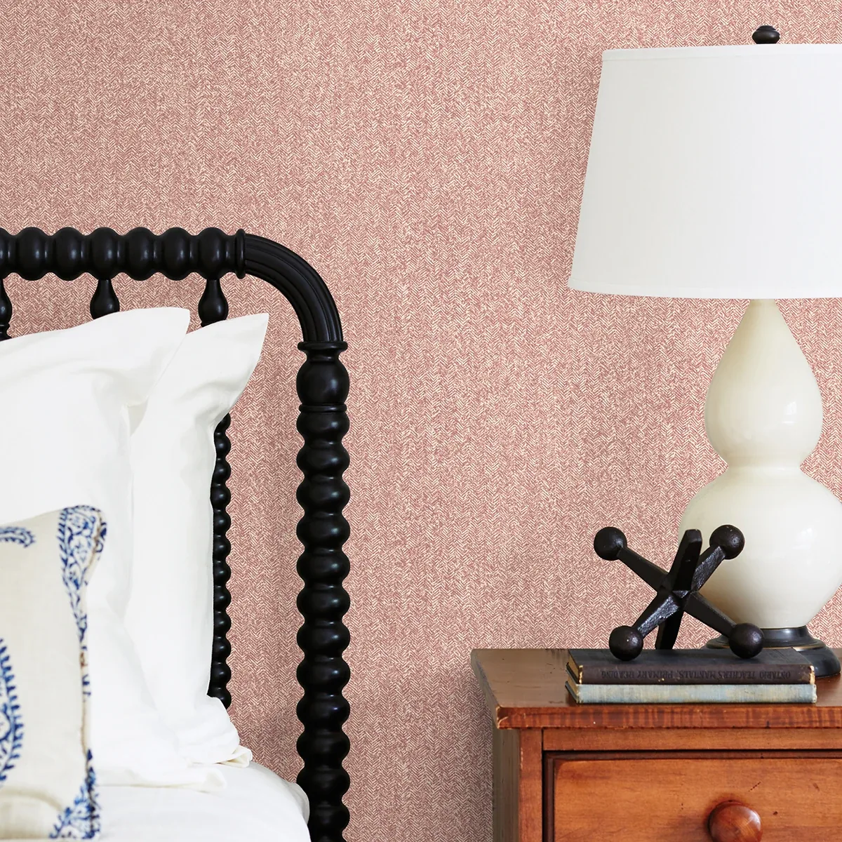 A-Street Prints Ashbee Burgundy Tweed Wallpaper - SKU 2970-26165