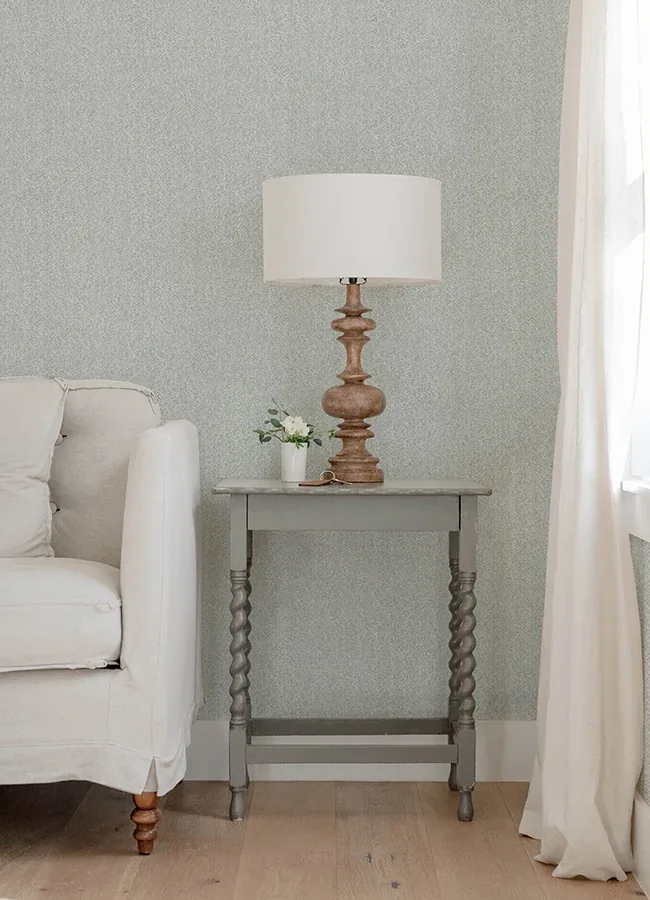 A-Street Prints Ashbee Light Grey Faux Fabric Wallpaper - SKU 4143-26160