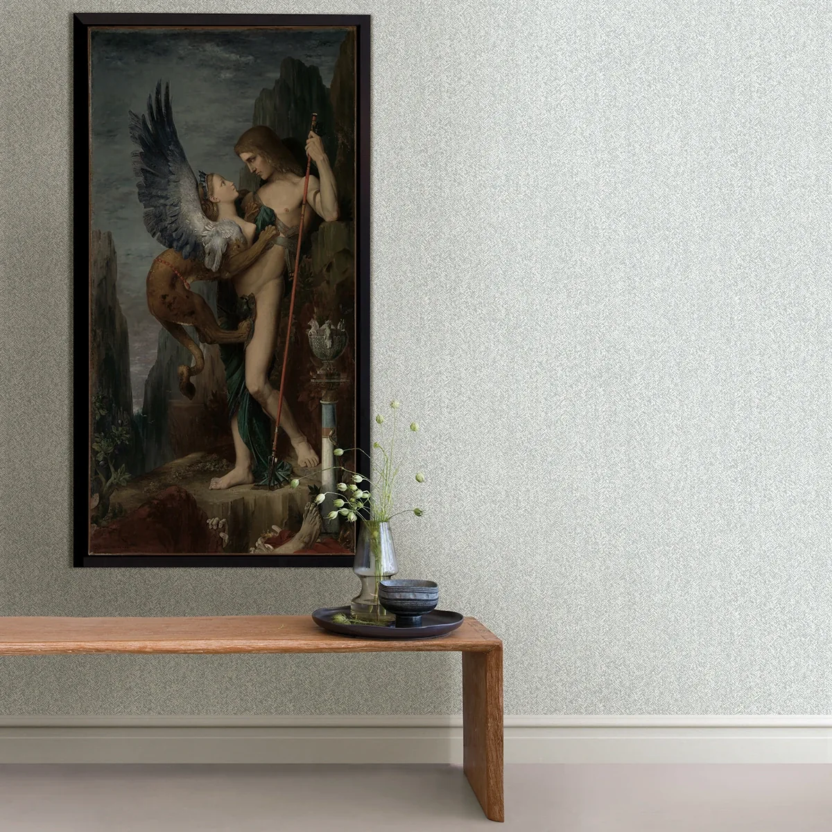 A-Street Prints Ashbee Light Grey Tweed Wallpaper - SKU 2970-26160