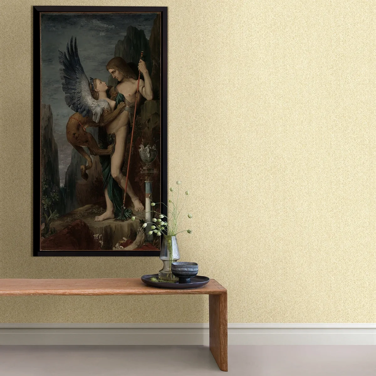 A-Street Prints Ashbee Yellow Tweed Wallpaper | Wallpaper Twins A-Street Prints Ashbee Yellow Tweed Wallpaper - SKU 2970-26162