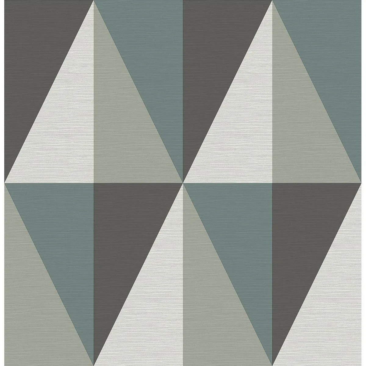 A-Street Prints Aspect Teal Geometric Faux Grasscloth Wallpaper - SKU 2902-25539