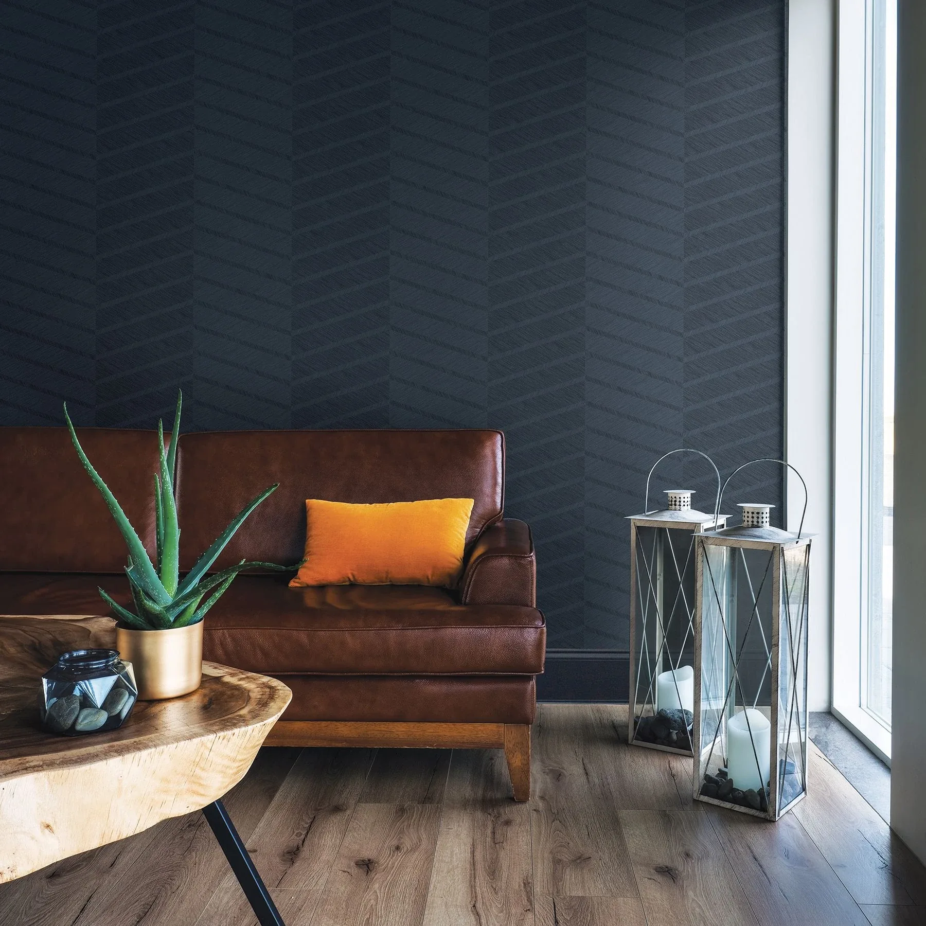 A-Street Prints Aspen Indigo Chevron Wallpaper | Wallpaper Twins A-Street Prints Aspen Indigo Chevron Wallpaper - SKU 2964-25917