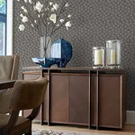 A-Street Prints Asteria Charcoal Fan Wallpaper | Wallpaper Twins A-Street Prints Asteria Charcoal Fan Wallpaper - SKU 2976-86517