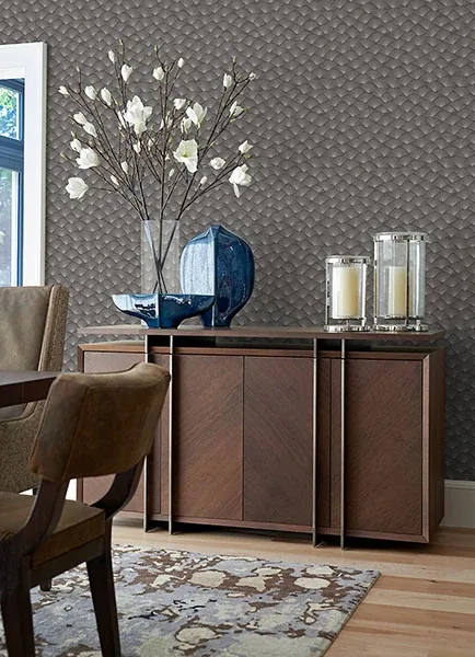 A-Street Prints Asteria Charcoal Fan Wallpaper | Wallpaper Twins A-Street Prints Asteria Charcoal Fan Wallpaper - SKU 2976-86517