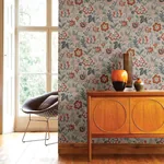 A-Street Prints Athena Beige Floral Wallpaper | Wallpaper Twins A-Street Prints Athena Beige Floral Wallpaper - SKU 2948-28001