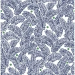 A-Street Prints Athina Navy Fern Wallpaper - SKU 2969-26034