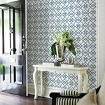 A-Street Prints Atrium Blue Trellis Wallpaper | Wallpaper Twins A-Street Prints Atrium Blue Trellis Wallpaper - SKU 2702-22718