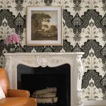 A-Street Prints Auden Black Floral Grandeur Wallpaper | Wallpaper Twins A-Street Prints Auden Black Floral Grandeur Wallpaper - SKU 4147-27389