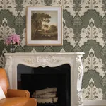 A-Street Prints Auden Green Floral Grandeur Wallpaper - SKU 4147-27391