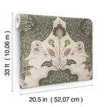 A-Street Prints Auden Green Floral Grandeur Wallpaper - SKU 4147-27391