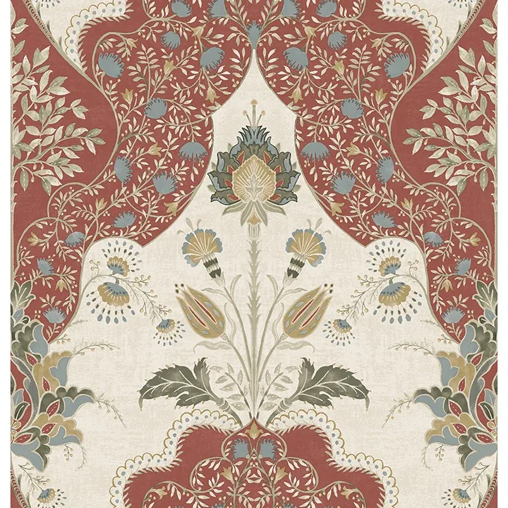 A-Street Prints Auden Ruby Floral Grandeur Wallpaper - SKU 4147-27390