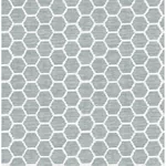 A-Street Prints Aura Teal Honeycomb Wallpaper - SKU 2793-24710