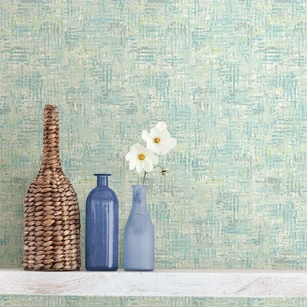 A-Street Prints Avalon Aqua Weave Wallpaper | Wallpaper Twins A-Street Prints Avalon Aqua Weave Wallpaper - SKU 2656-004030