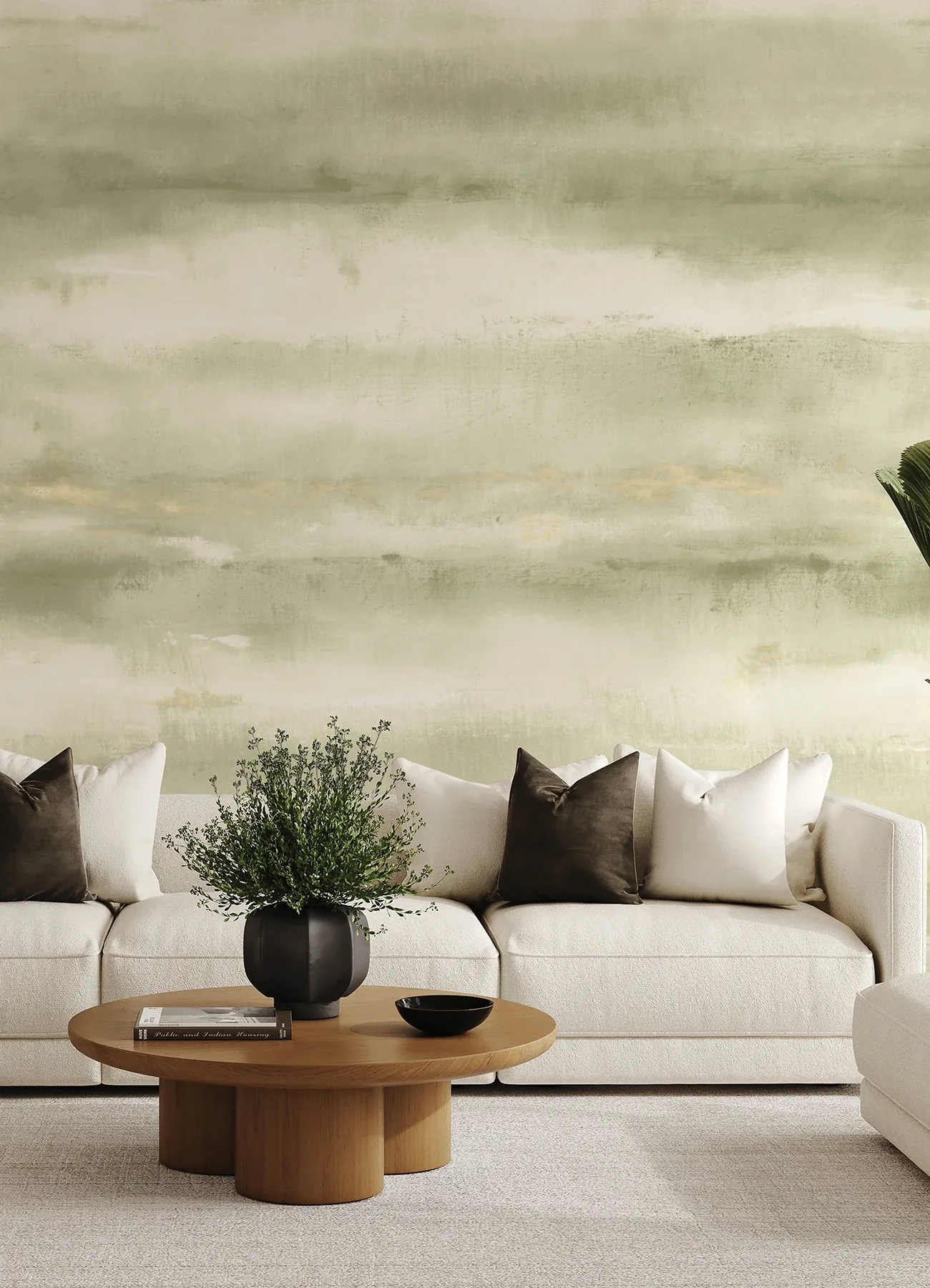 A-Street Prints Aveline Green Wall Mural - SKU 4202-367591M
