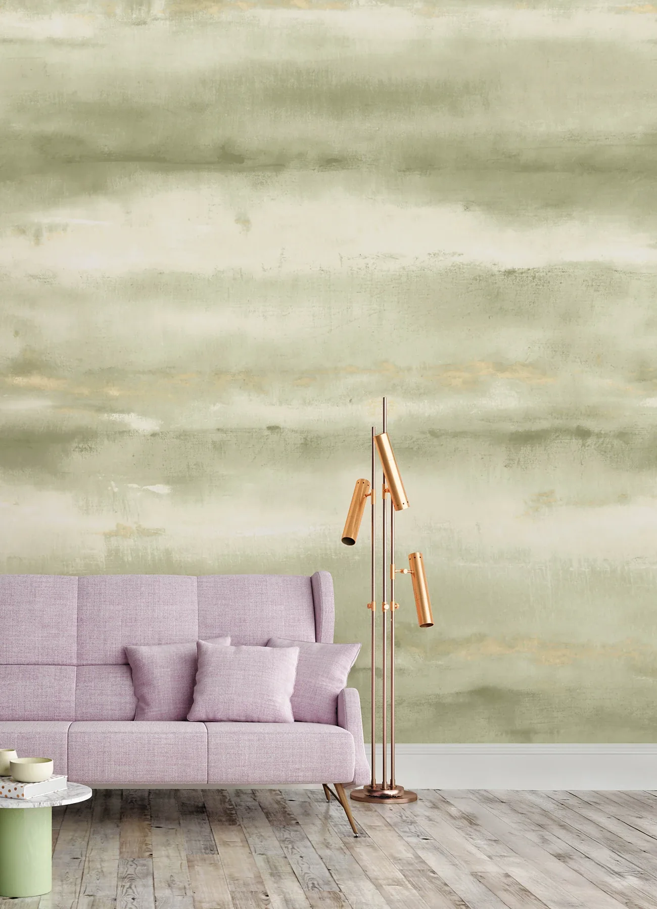 A-Street Prints Aveline Green Wall Mural - SKU 4202-367591M