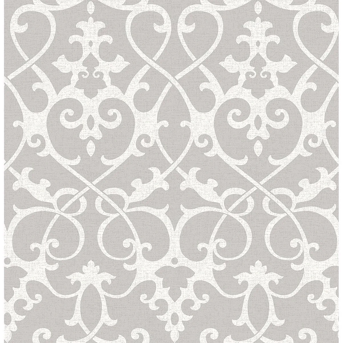 A-Street Prints Axiom Grey Ironwork Wallpaper - SKU 2625-21866