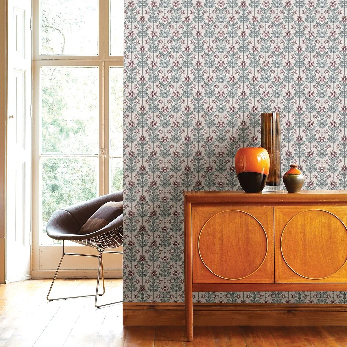 A-Street Prints Aya Eggshell Floral Wallpaper | Wallpaper Twins A-Street Prints Aya Eggshell Floral Wallpaper - SKU 2948-28007