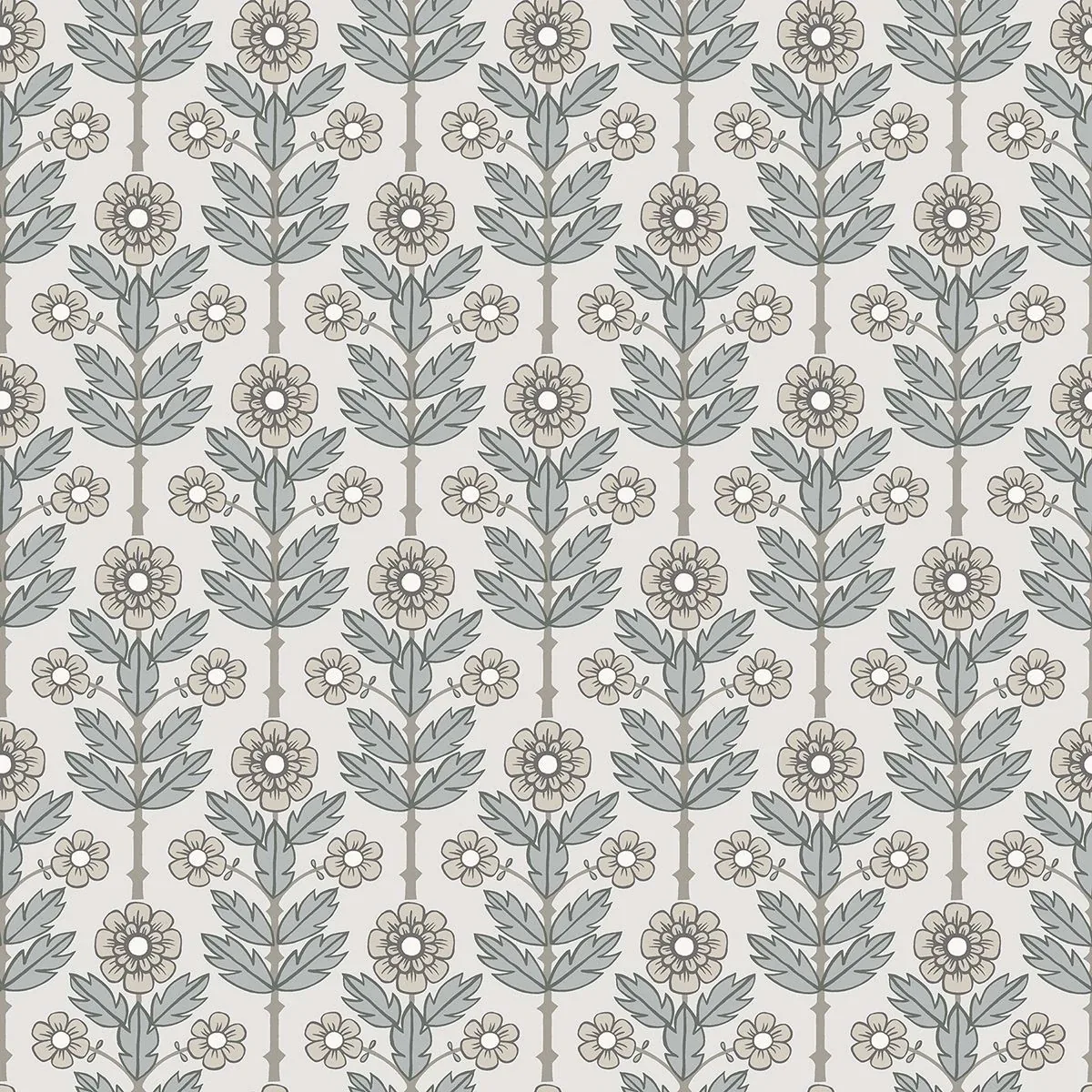 2948-28005 | Aya White Floral Wallpaper