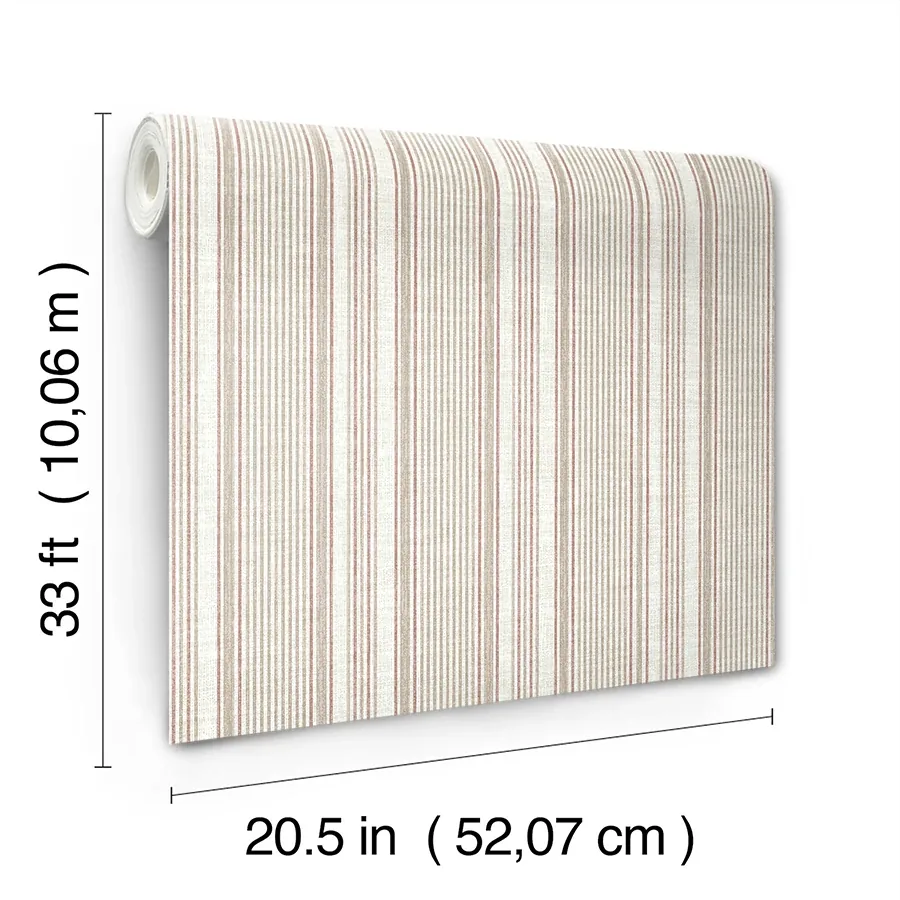 A-Street Prints Ayanna Rust Striped Wallpaper | Wallpaper Twins A-Street Prints Ayanna Rust Striped Wallpaper - SKU 4147-27396