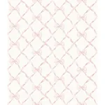 A-Street Prints Baby Bow Faded Primrose Ribbon Trellis Wallpaper | Wallpaper Twins A-Street Prints Baby Bow Faded Primrose Ribbon Trellis Wallpaper - SKU AST4114