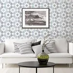 A-Street Prints Babylon Blue Abstract Floral Wallpaper - SKU 2902-25521