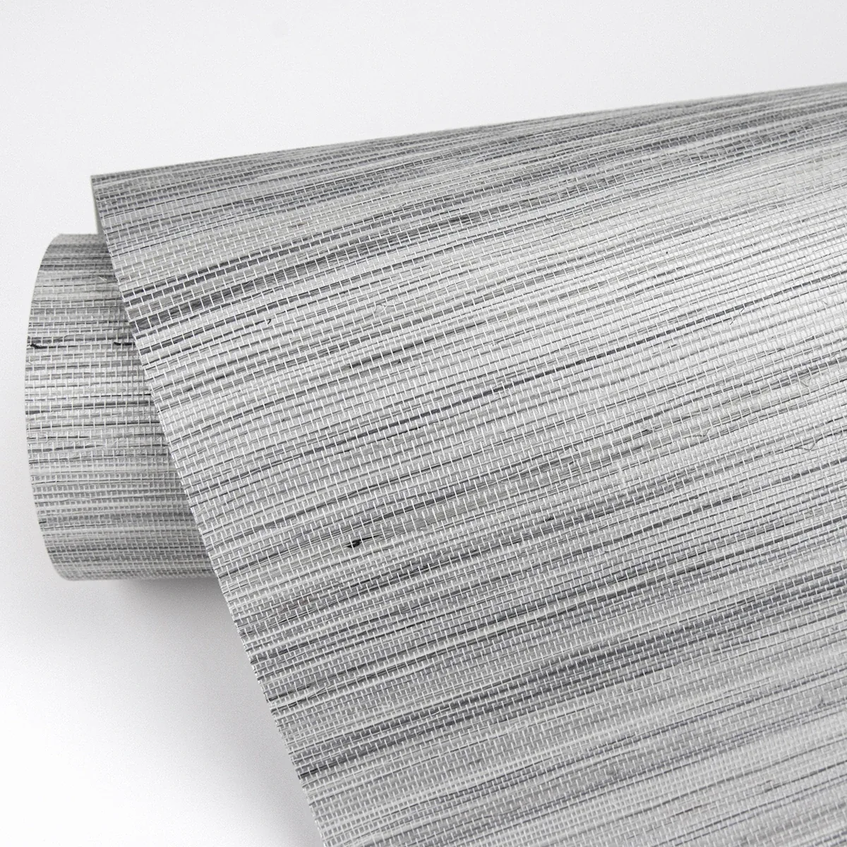 A-Street Prints Baishin Silver Grasscloth Wallpaper - SKU 2829-82024