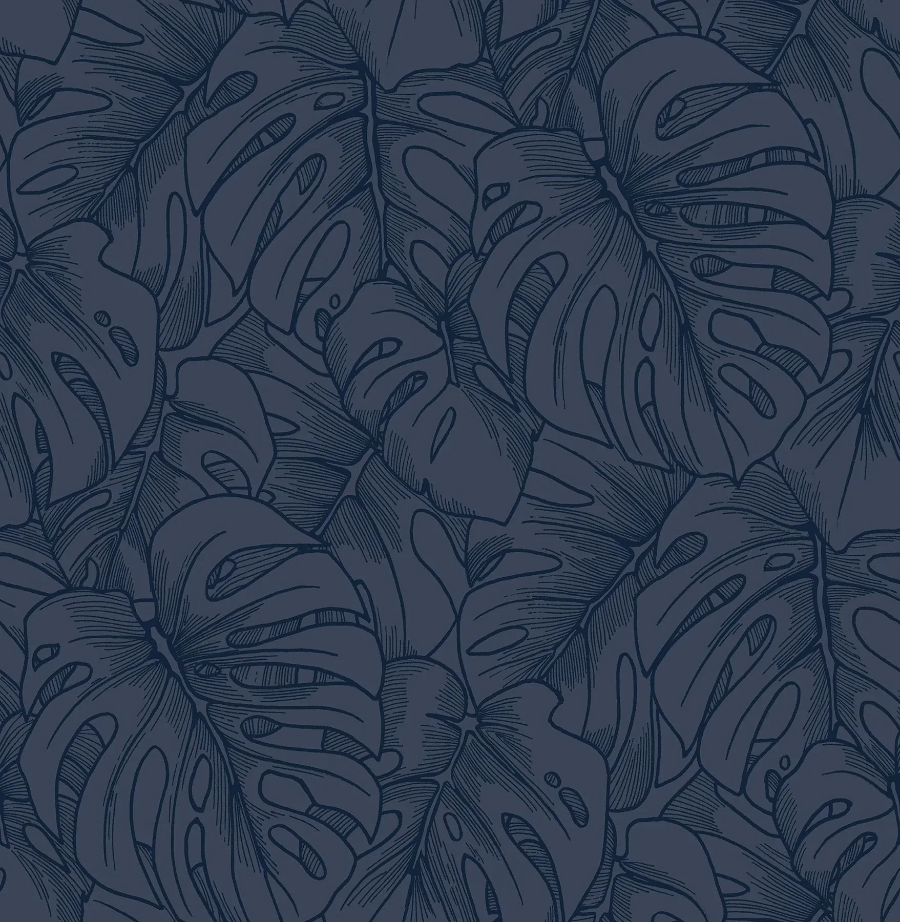 2964-87342 | Balboa Indigo Botanical Wallpaper