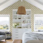 A-Street Prints Baldwin Champagne Shibori Stripe Wallpaper - SKU 4141-27118