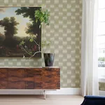 A-Street Prints Baldwin Champagne Shibori Stripe Wallpaper - SKU 4141-27118