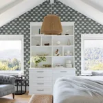 A-Street Prints Baldwin Slate Shibori Stripe Wallpaper | Wallpaper Twins A-Street Prints Baldwin Slate Shibori Stripe Wallpaper - SKU 4141-27115