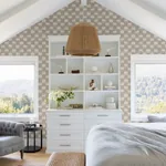 A-Street Prints Baldwin Taupe Shibori Stripe Wallpaper - SKU 4141-27117