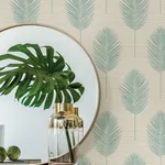 A-Street Prints Bali Aqua Fern Wallpaper | Wallpaper Twins A-Street Prints Bali Aqua Fern Wallpaper - SKU 2988-70202