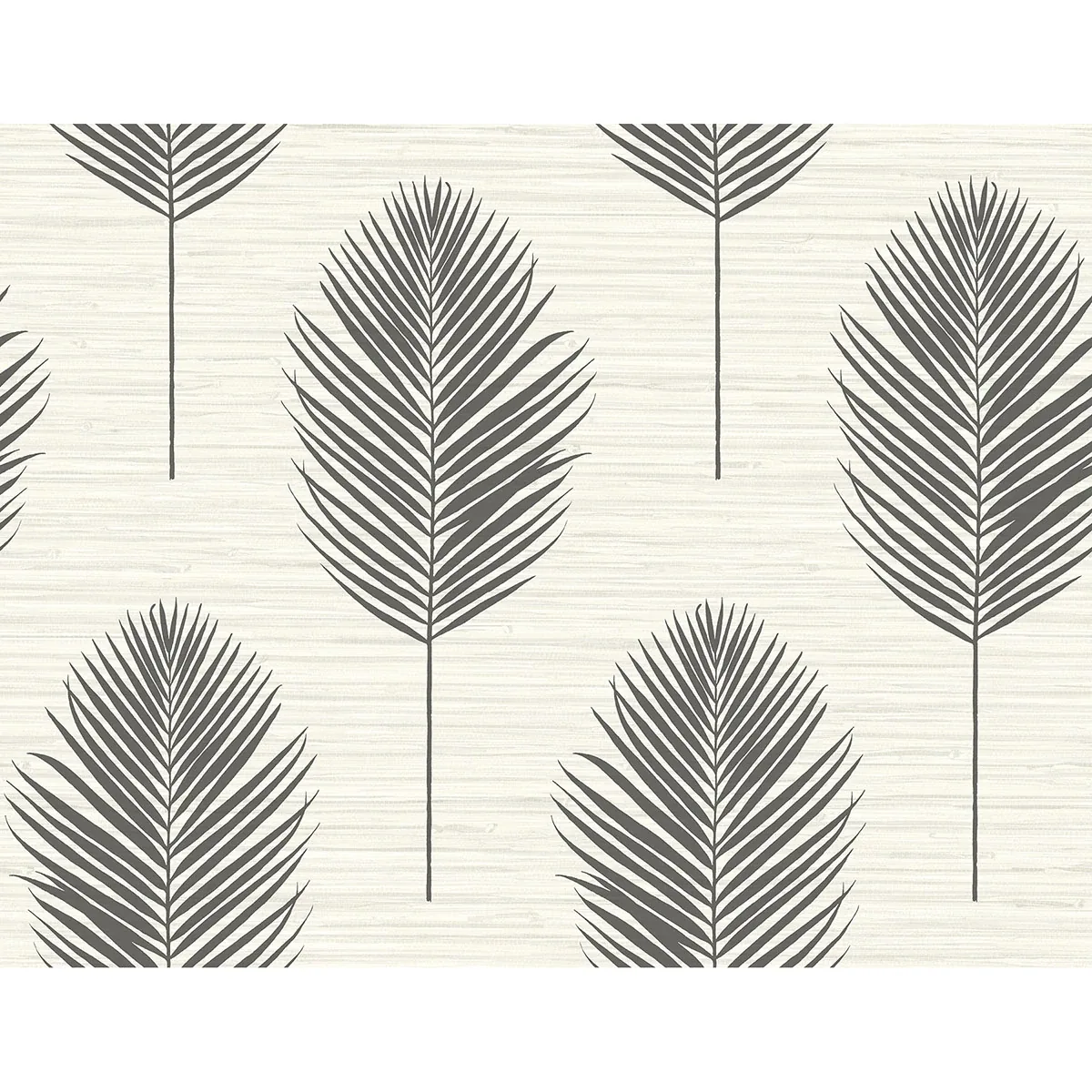 A-Street Prints Bali Black Fern Wallpaper - SKU 2988-70210