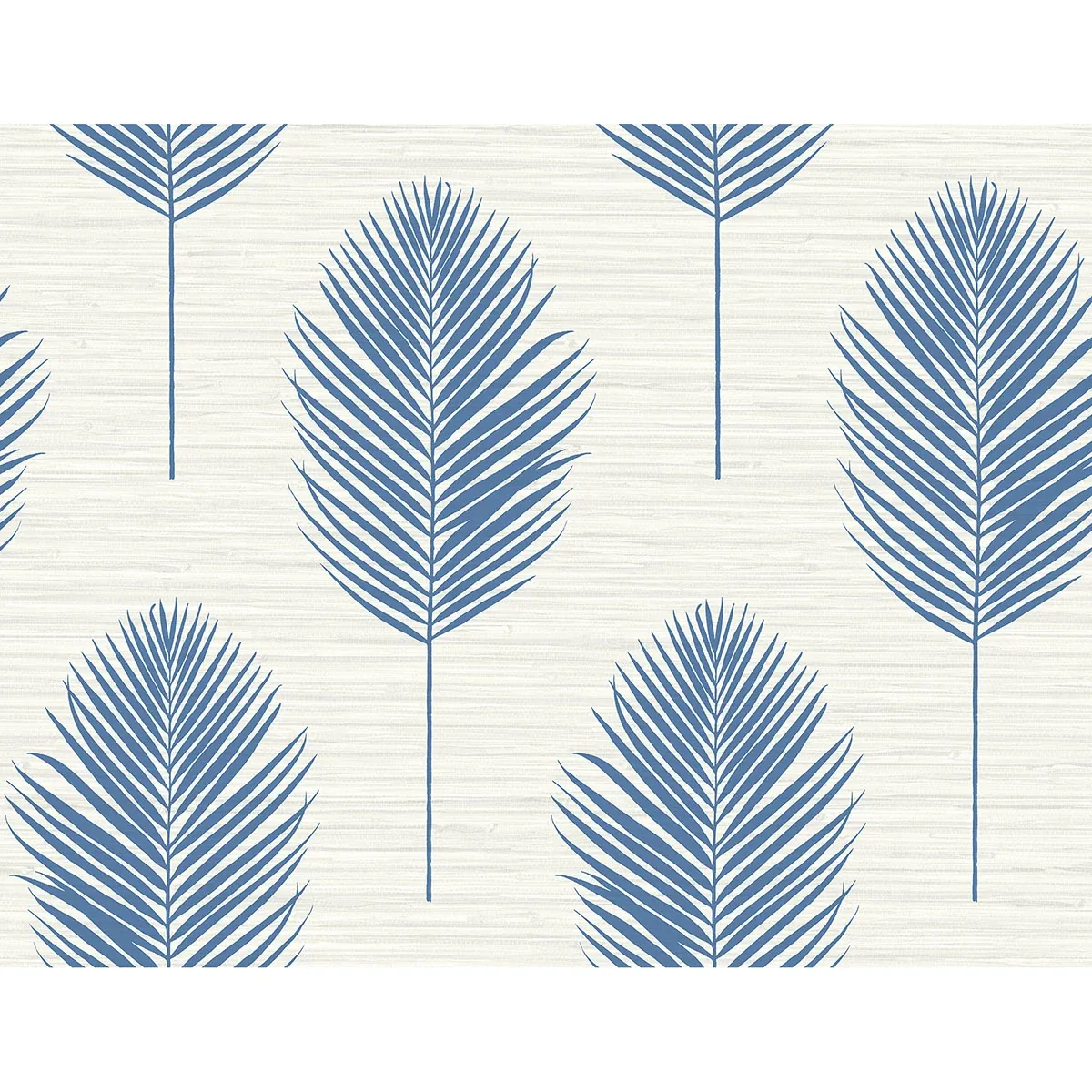 A-Street Prints Bali Blue Fern Wallpaper - SKU 2988-70212
