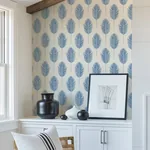 A-Street Prints Bali Blue Fern Wallpaper | Wallpaper Twins A-Street Prints Bali Blue Fern Wallpaper - SKU 2988-70212