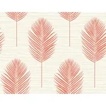 A-Street Prints Bali Coral Fern Wallpaper - SKU 2988-70201