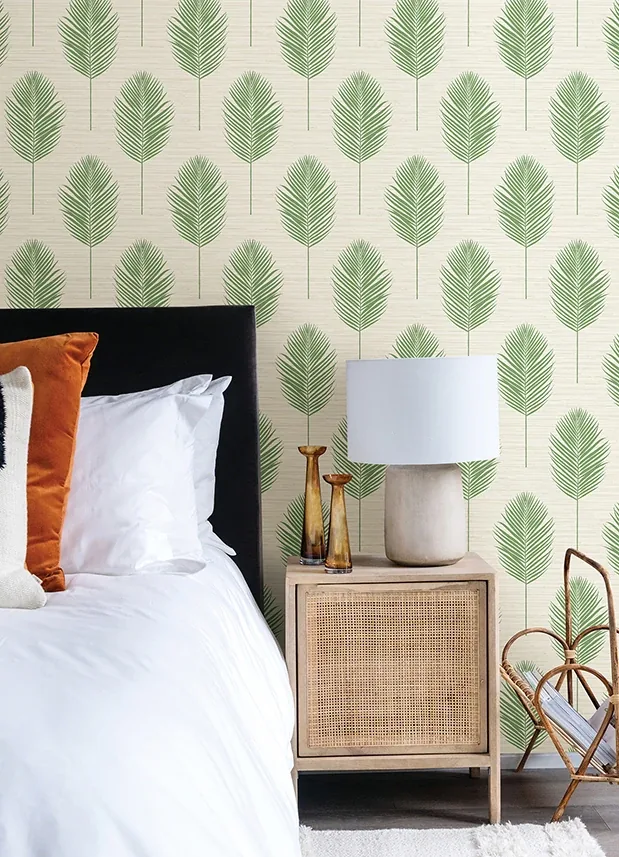 A-Street Prints Bali Green Fern Wallpaper - SKU 2988-70204