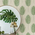 A-Street Prints Bali Green Fern Wallpaper - SKU 2988-70204