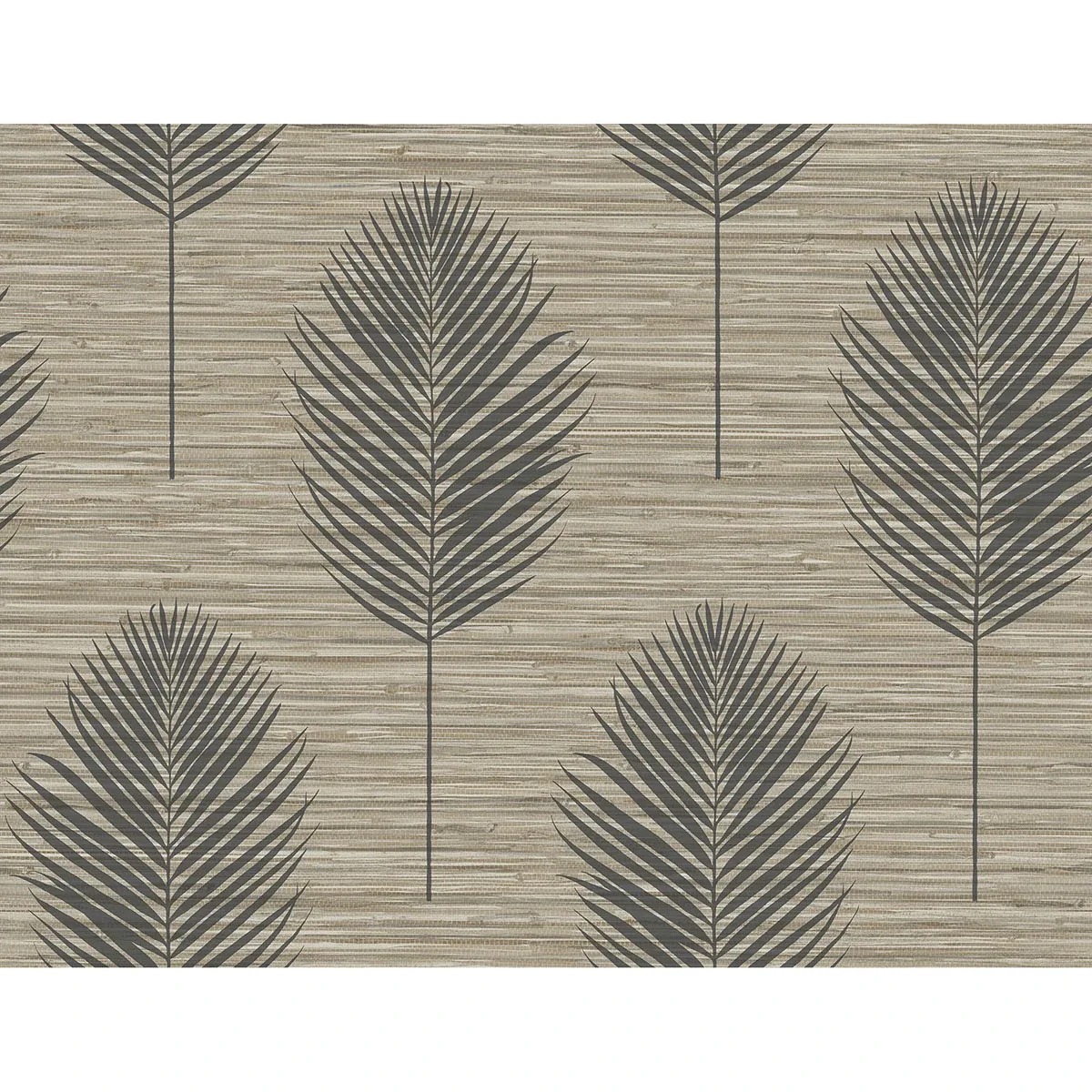 A-Street Prints Bali Light Brown Fern Wallpaper - SKU 2988-70206