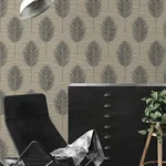 A-Street Prints Bali Light Brown Fern Wallpaper - SKU 2988-70206