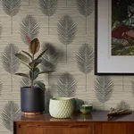 A-Street Prints Bali Light Brown Fern Wallpaper - SKU 2988-70206