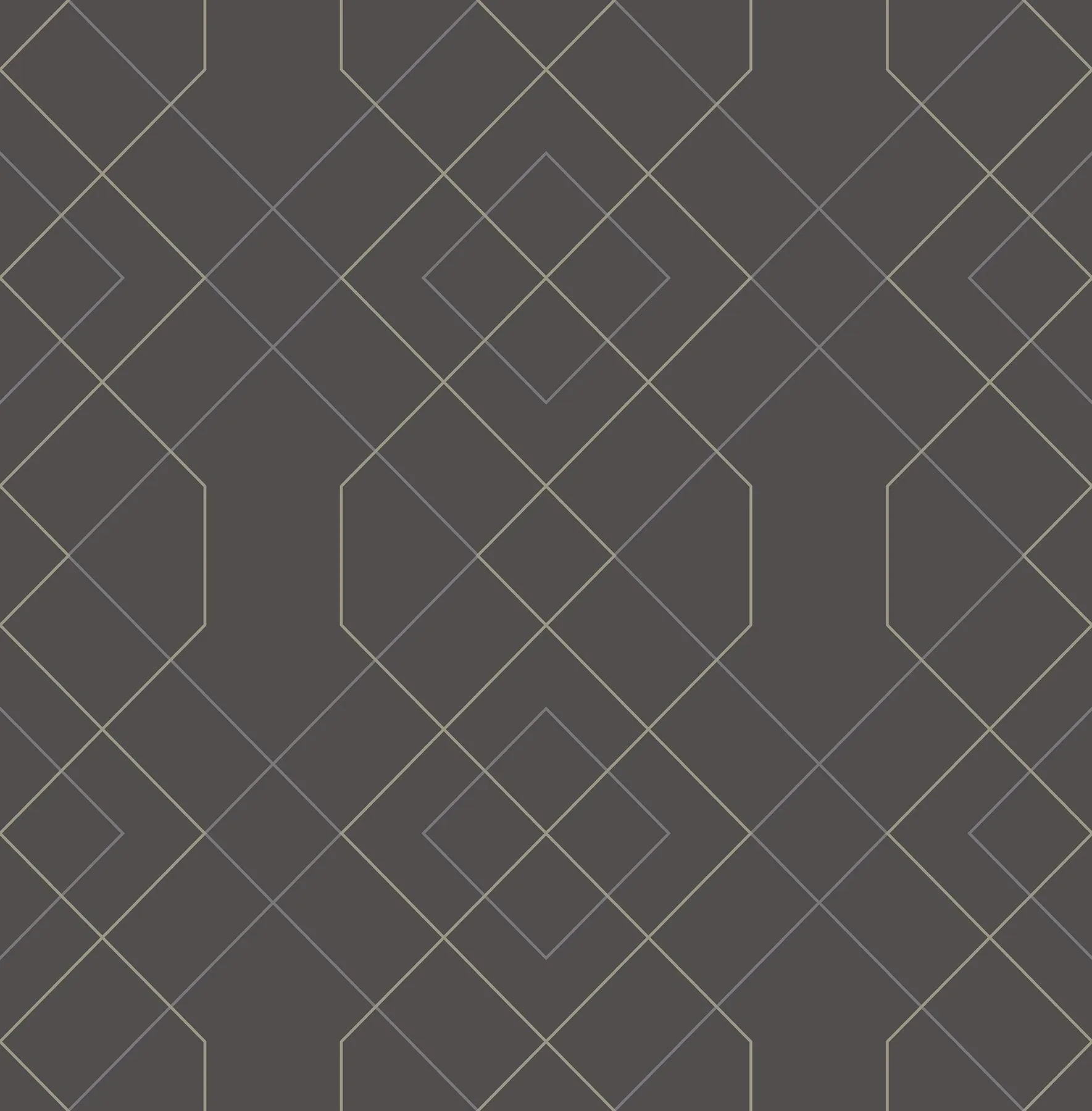 A-Street Prints Ballard Grey Geometric Wallpaper - SKU 2964-25912