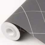 A-Street Prints Ballard Grey Geometric Wallpaper - SKU 2964-25912