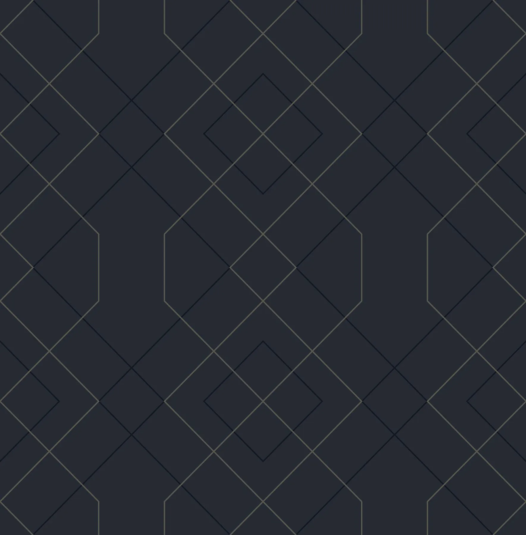 2964-25913 | Ballard Indigo Geometric Wallpaper