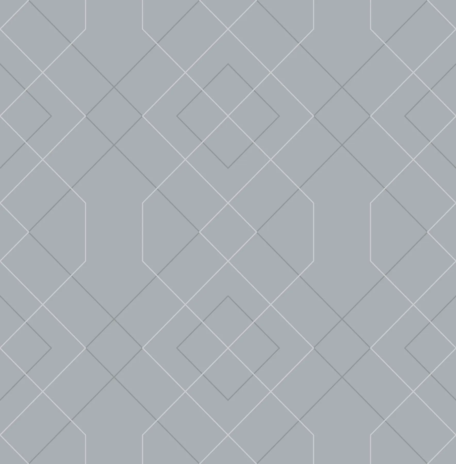 2964-25910 | Ballard Pewter Geometric Wallpaper