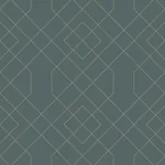 A-Street Prints Ballard Teal Geometric Wallpaper - SKU 2964-25911