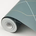 A-Street Prints Ballard Teal Geometric Wallpaper - SKU 2964-25911